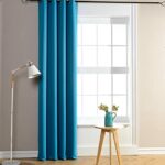 Rideau occultant uni turquoise