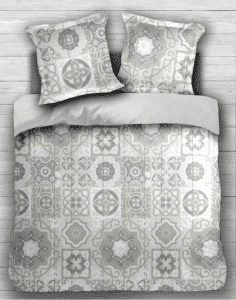Parure Housse de couette 2 places Carreaux de ciment