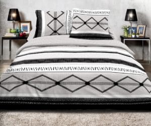 Parure housse de couette 2 places Losange