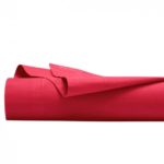 drap plat 2 places 240X300cm 100% coton 57fils rouge