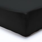 Drap housse 100%  coton  57fils  Noir