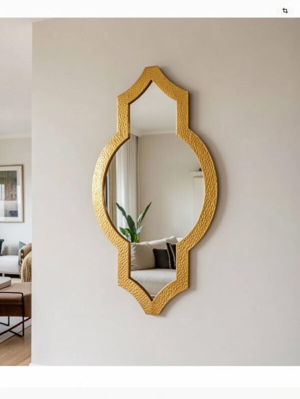 Miroir, doré, miroir, mural, doré, miroir, accroché au mur, miroir, décoratif, miroir, doré, miroir, design